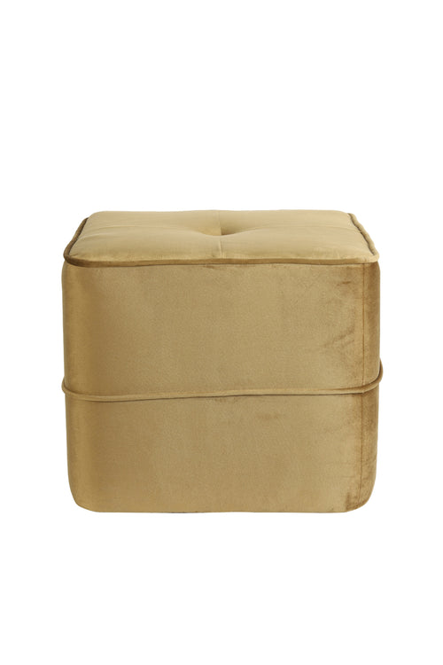 Light & Living poef KIKI - Ø40x35cm - bruin