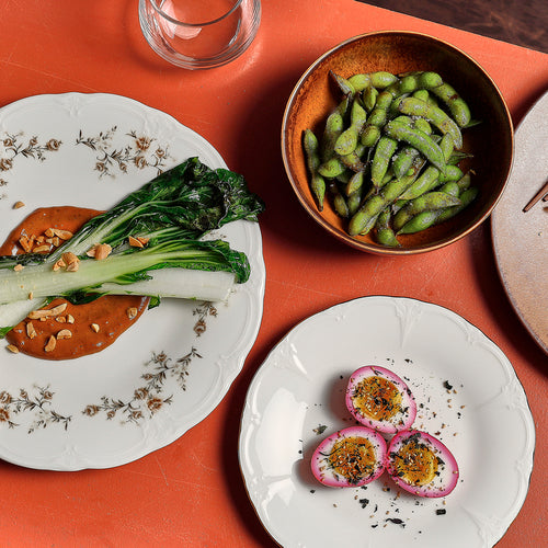 Bonbistro - Plat bord 21cm met gouden rand Retro - Set van 6 - vtwonen shop