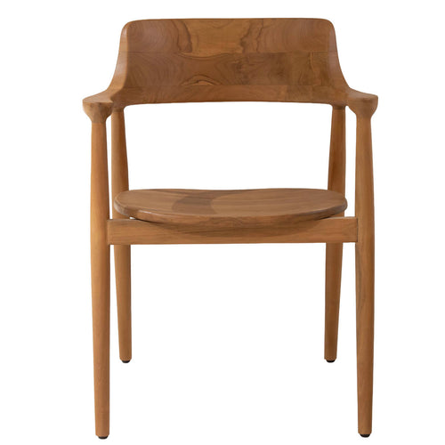 DÉJA Living Tuinstoel Luca - Naturel Hout - Set van 2