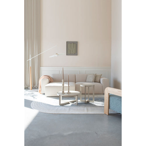 Zuiver Sofa Milka 3-zitsbank Chaise longue Links Zand - Crème - vtwonen shop