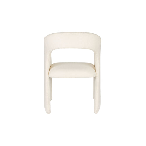 Housecraft Living Maire Stoel/ Eetkamerstoel Bouclé Off-White - Beige