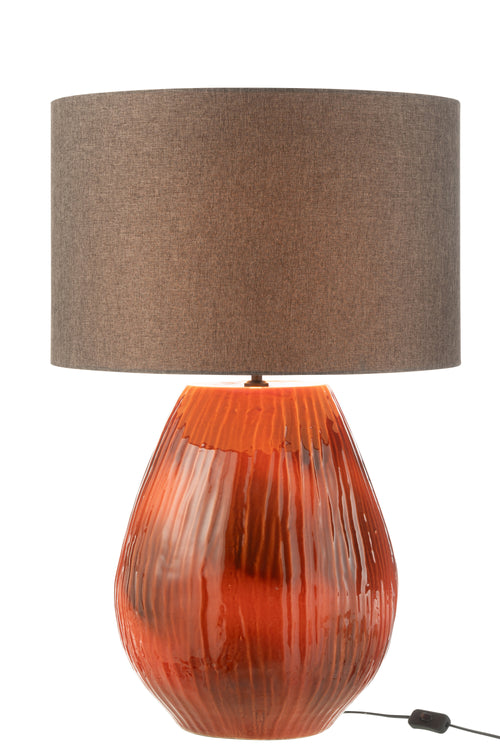 J-Line lamp Akane - keramiek - rood - large - vtwonen shop
