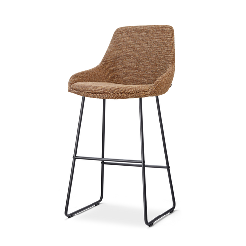 Nolon Nino-Isa barkruk bruin blend - zwart onderstel - 75 cm