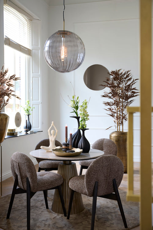 Light & Living eetkamerstoel SINOSA - 59x50x83cm - bruin - Set van 2 - vtwonen shop