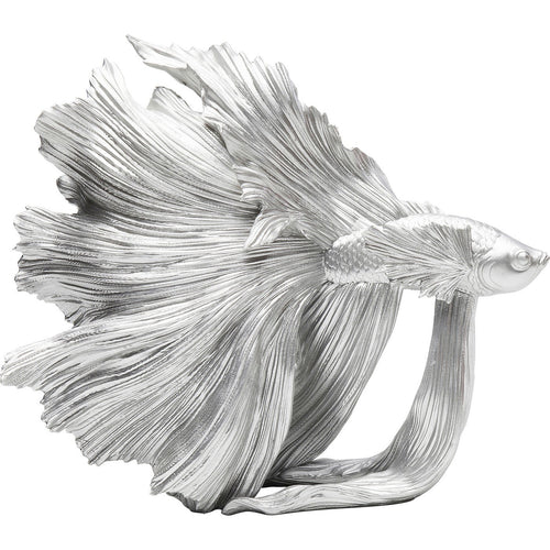 Kare Design Woonaccessoires betta vissen 34cm zilver