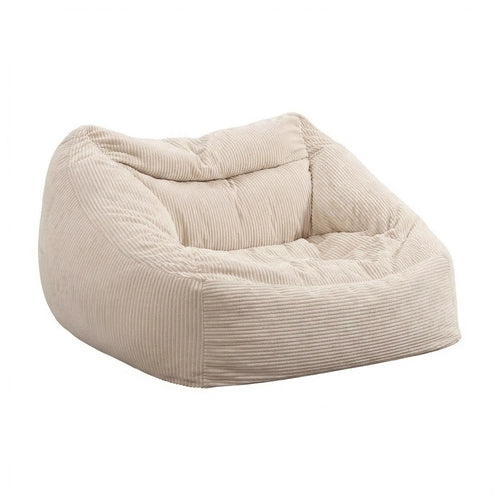 Home Deluxe zitzak COSY beige inclusief krukje