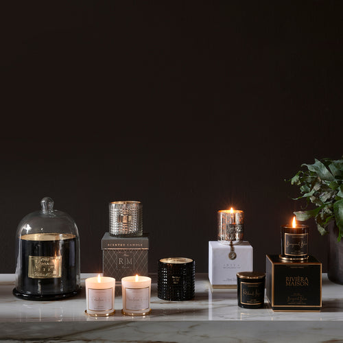 Rivièra Maison Luxury Scented Candle Ibiza - Paraffine, Glas - Zilver - vtwonen shop