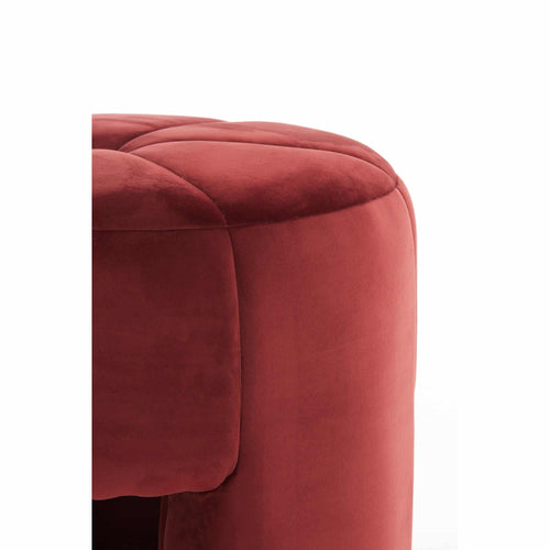 Light & Living poef Batoemi - rood - Ø51cm