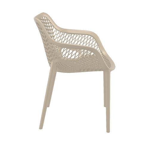 Garden Impressions tuinstoel Air XL design taupe - 2 stuks