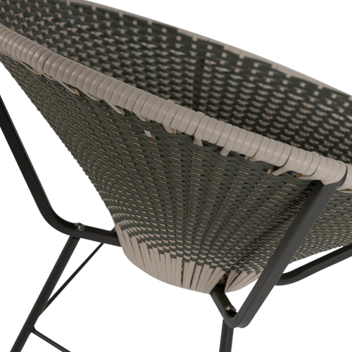 WOOOD loungestoel Kazoun - Kunststof - Groen - 81x73x71