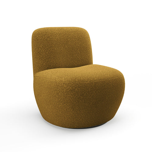 Sia Home - Fauteuil JENA - Krul - Mosterd - 64cm - vtwonen shop