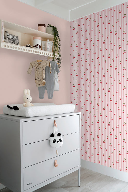 ESTAhome behang kersen roze - 50 x 900 cm - 131653 - vtwonen shop