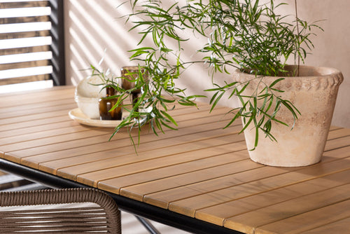 Rebellenclub Rechthoekige Tuintafel Aspen - 200 x 90cm - Naturel Hout - vtwonen shop