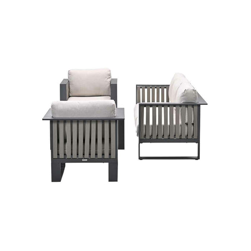 Garden Impressions loungeset Gabon taupe 3-delig - vtwonen shop