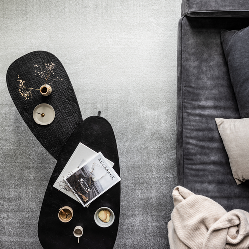 WOOOD bijzettafel Triangle - Metaal - Zwart Nikkel - Set van 2 - vtwonen shop