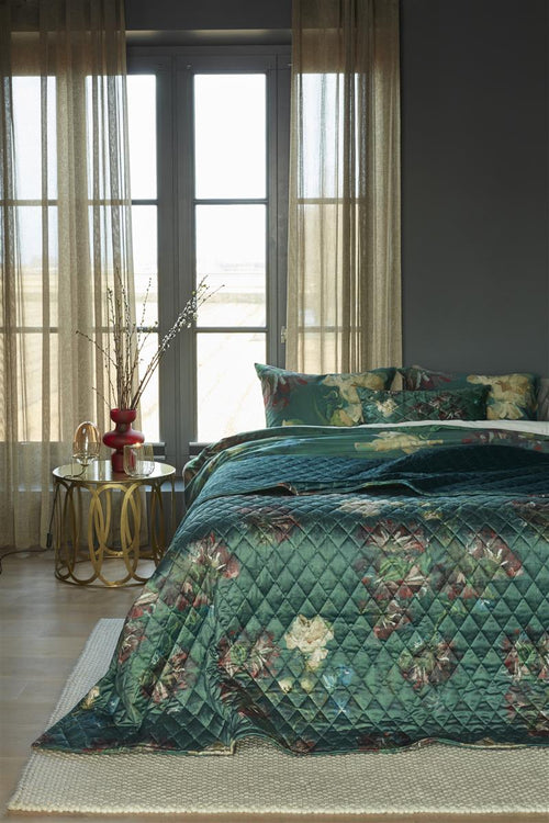 Beddinghouse x Van Gogh Museum Peonies Bedsprei - 180x260 cm - Groen - vtwonen shop