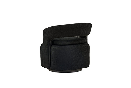 Rebellenclub Fauteuil Akando - Zwart bouclé - vtwonen shop