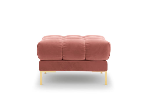 Cosmopolitan Design Poef Bali flueel, roze - 60x60x41cm