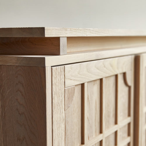 Tikamoon Massief eikenhouten buffet 220 cm - Naturel