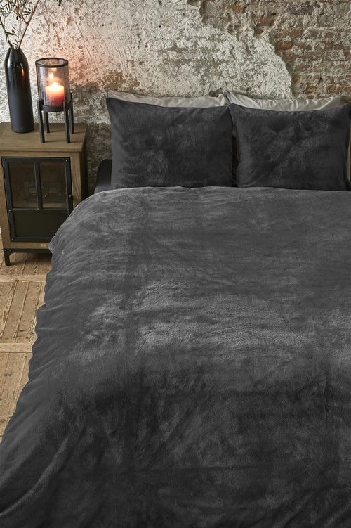 Riviera Maison dekbedovertrek Tendre - 140x200/220 cm - grijs - vtwonen shop