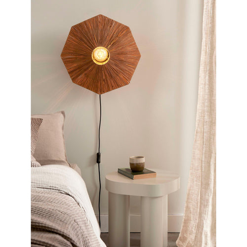 GOOD&MOJO wandlamp Panama - bruin - Ø45cm - vtwonen shop