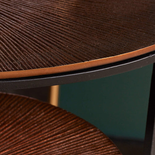 Starfurn  bijzettafel Leaves - brons - 50x50x53cm