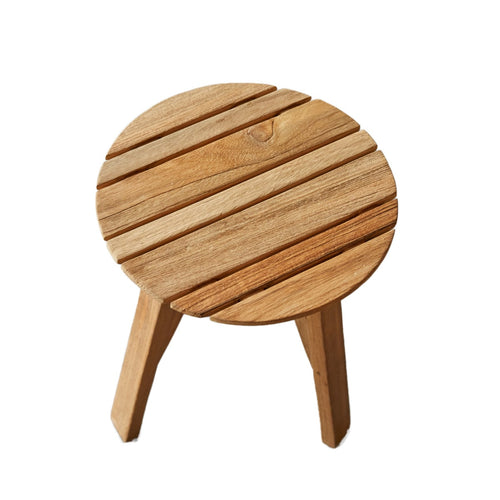 Tikamoon Nachttafeltje van gerecycled massief teak - Naturel