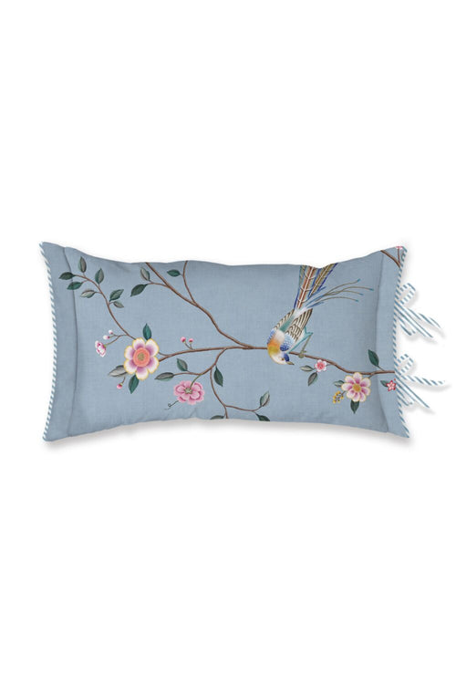 Pip Studio Decoratiekussen Bamboo Blossom - 35 x 60 cm - Licht blauw
