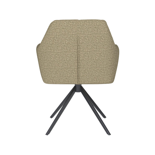 Housecraft Living Pete Eetkamerstoel Draaibaar Metaal Pistache groen