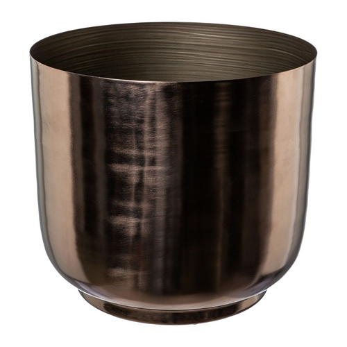 Flourify plantenbak - Metaal - set van 3 - 36x36x22 / 28x28x25 / 20x20x18 cm - antraciet - vtwonen shop