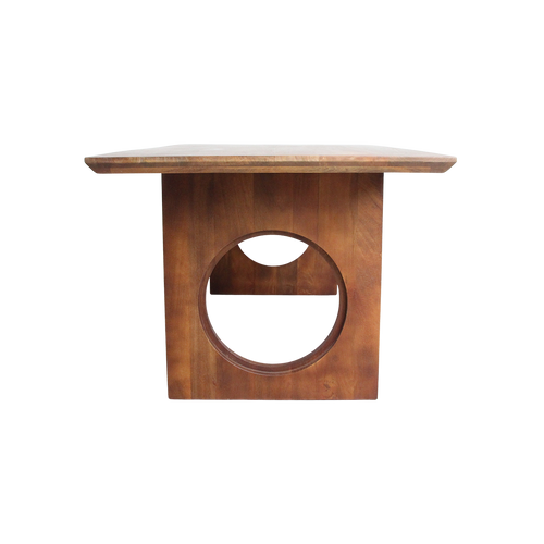 Bullnose Chamfered Mix mangohouten eettafel  - 240 cm