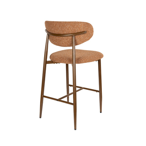 Housecraft Living Noor Barkrukken rugleuning 66 cm Terracotta - Set van 2