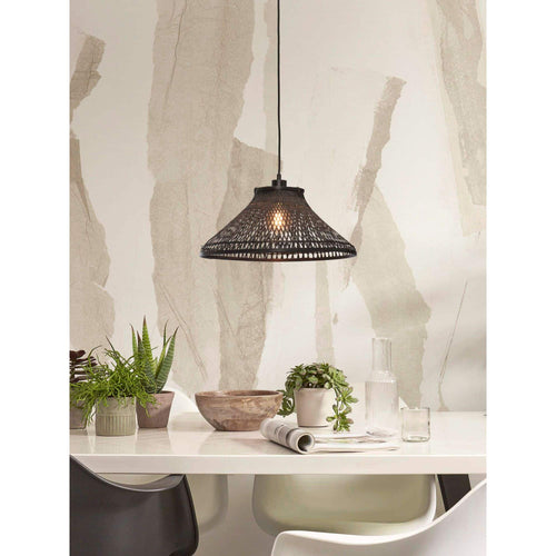 GOOD&MOJO hanglamp Tahiti - zwart - Ø45cm - vtwonen shop