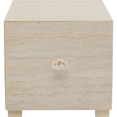 Kare Design Nachtkastje Travertino 1 lade