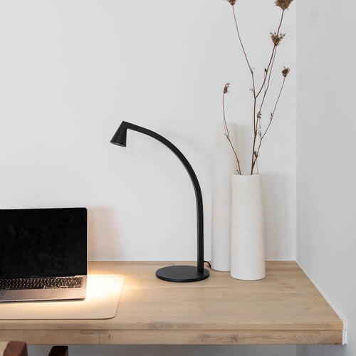Atmooz tafellamp Bijoux - zwart - Ø 16 x H 46 cm - geïntegreerde led