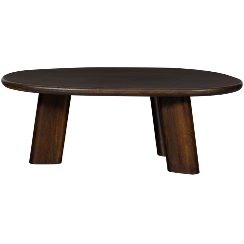 WOOOD salontafel Roundly - Mangohout - Walnoot - 40x110x60 - vtwonen shop