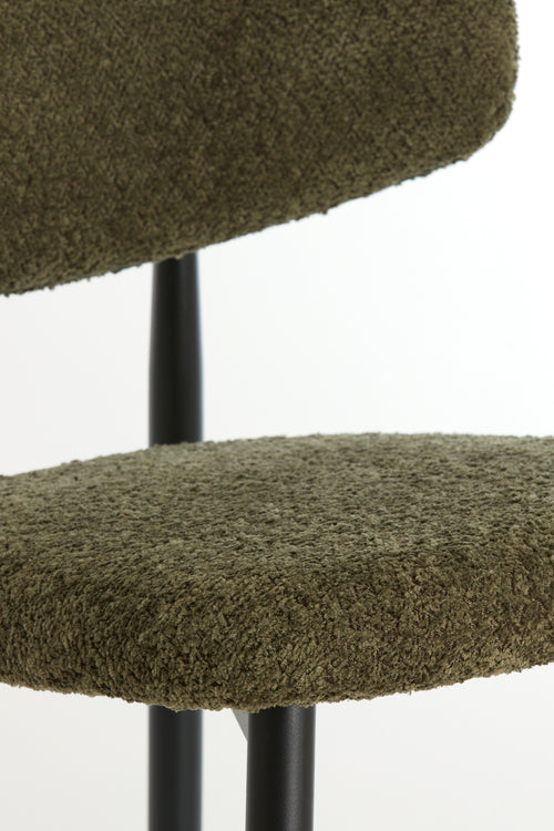 Light & Living eetkamerstoel ENIOLA - 54x52x76cm - groen - Set van 2