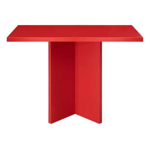 Really Nice Things - eettafel Mathilda - MDF - vierkant - 100x100 cm - rood - vtwonen shop