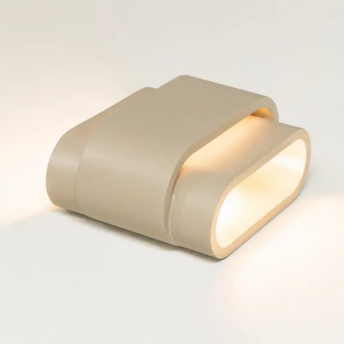 Artdelight wandlamp Metz - 2 lichts - 9  x 16   cm - beige