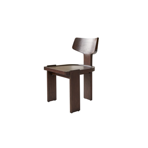 Tikamoon Stoel in massief mindihout - Bruin - vtwonen shop