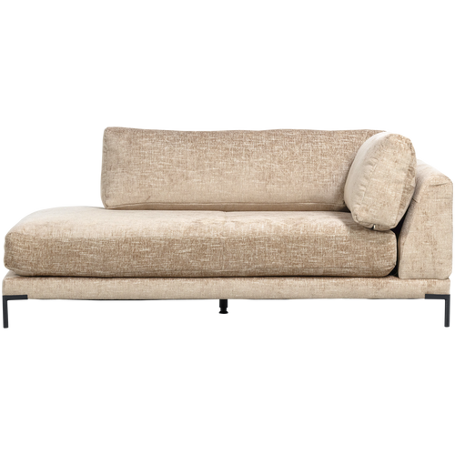 vtwonen lounge bank element rechts Couple - Polyester - Naturel Melange - 89x100x200 - vtwonen shop