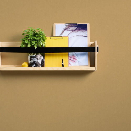 Livingwalls behang effen geel en bruin - 53 cm x 10.05 m - AS-377501