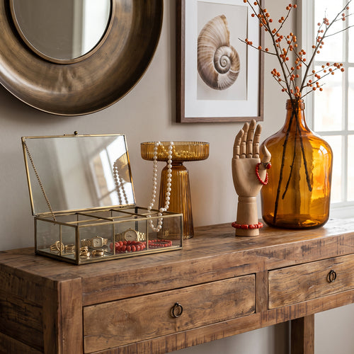 Raw Materials Farmwood houten sidetable - 120x38x85 cm - FSC-gerecycled hout