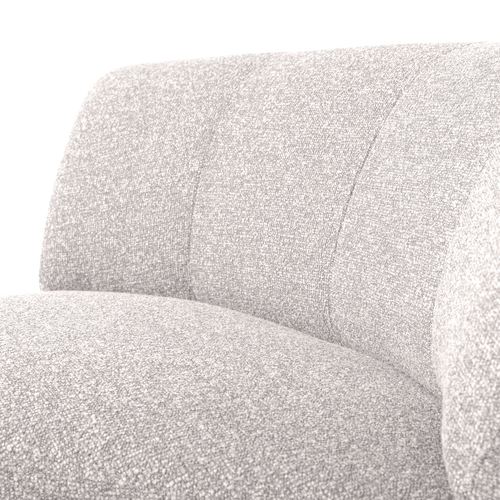 WOOOD hoekelement rond Mojo Base - Bouclé - Ecru Melange - 74x110x110