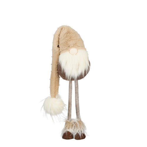 Mica Decorations Kerstdecoratie Gnoom - L19 x B16 x H54 - Bruin