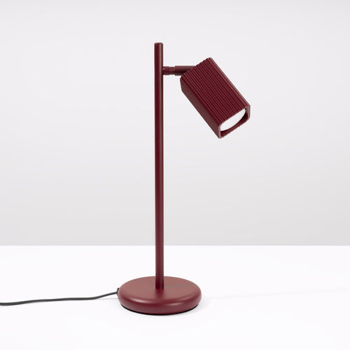 Sollux Lighting Tafellamp RAYO bordeaux - 14,5x14,5x43cm