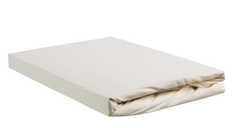 Ambiante hoeslaken Cotton Uni HL - 180x200 cm - gebroken wit