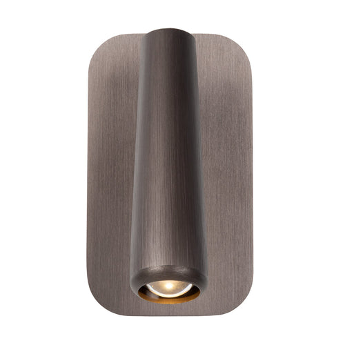 Atmooz wandlamp Astro - geborsteld brons - 7 x 8 x H 12 cm - geïntegreerde led