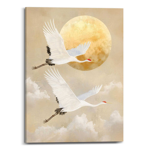 Reinders schilderij Kraanvogels - 70x50cm