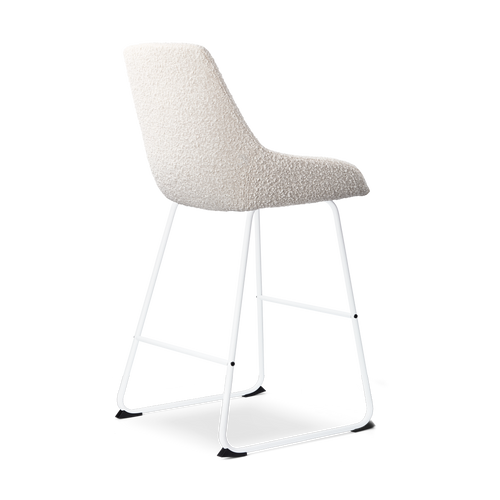 Nolon Nino-Isa Barkrukken Set van 2 - Bouclé Beige - Wit - 65 cm - vtwonen shop